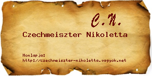 Czechmeiszter Nikoletta névjegykártya